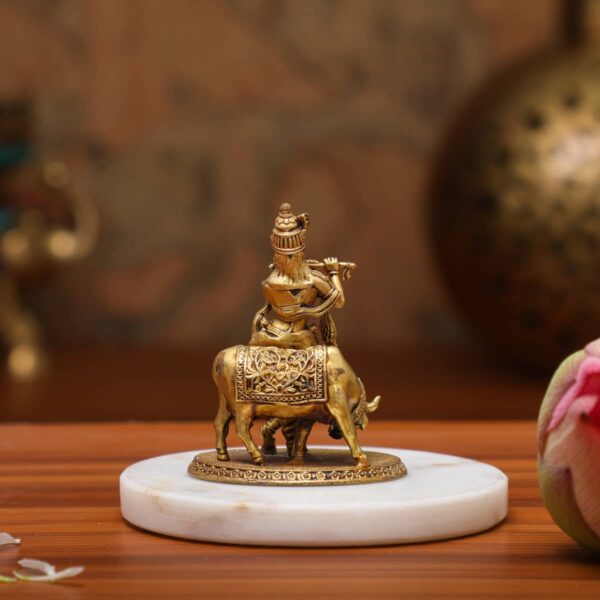 Krishna With Cow Small