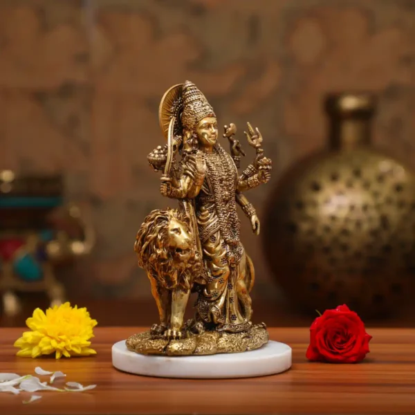 Durga With Lion
