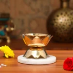 Lotus Diya With Stand