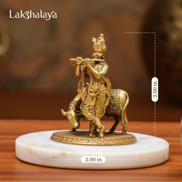 Krishna With Cow Small