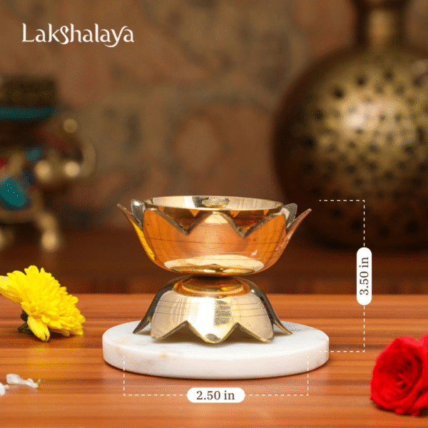 Lotus Diya With Stand