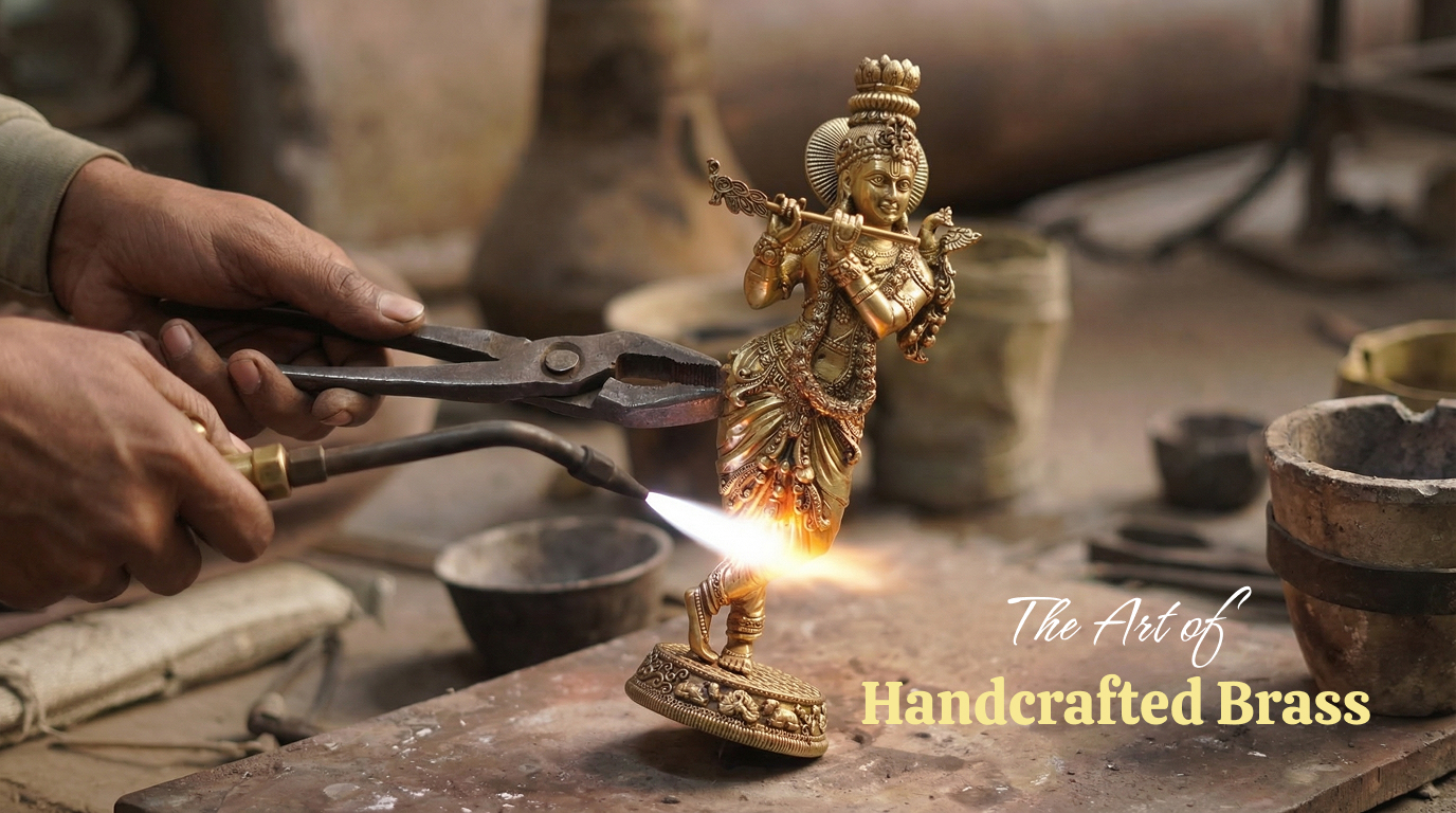 Handcrafted brass